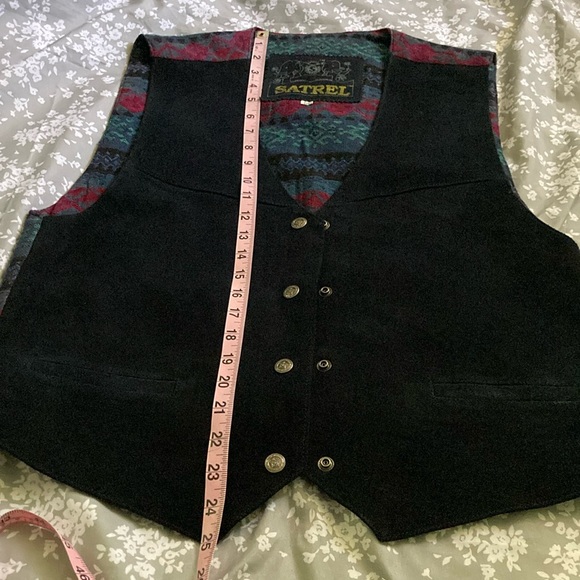 Satrel Leather Vest ~ Size Medium - Picture 6 of 12